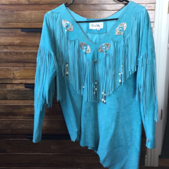 Vintage leather pull over - Picture 2 of 3